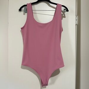 Express Pink Shirt Body Suit